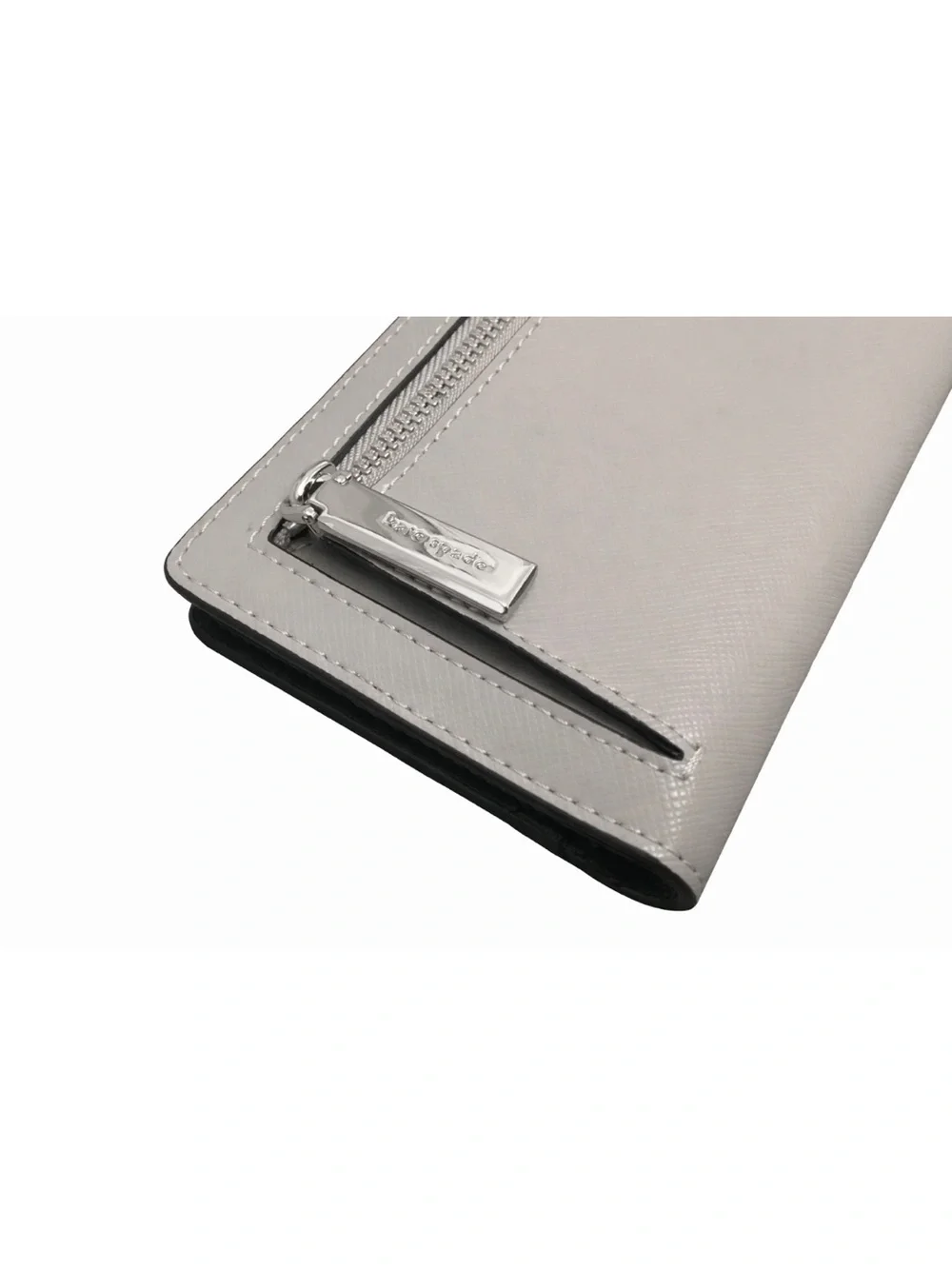 kate spade Two-Tone White & Gray Continental Wallet nwt